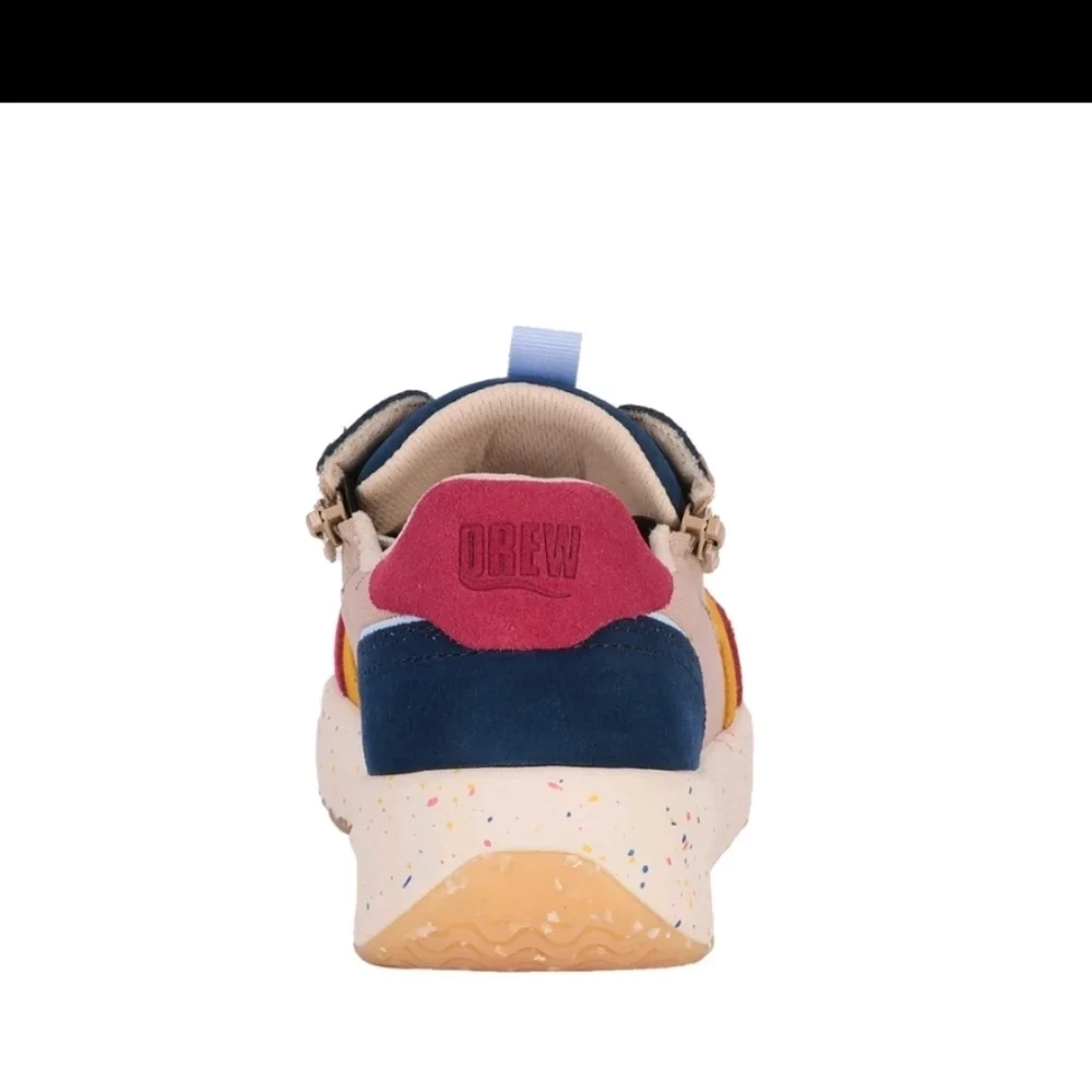 Drew Shoe Women's Orthotic Sneaker Happy - Multi Suede Combo 10839